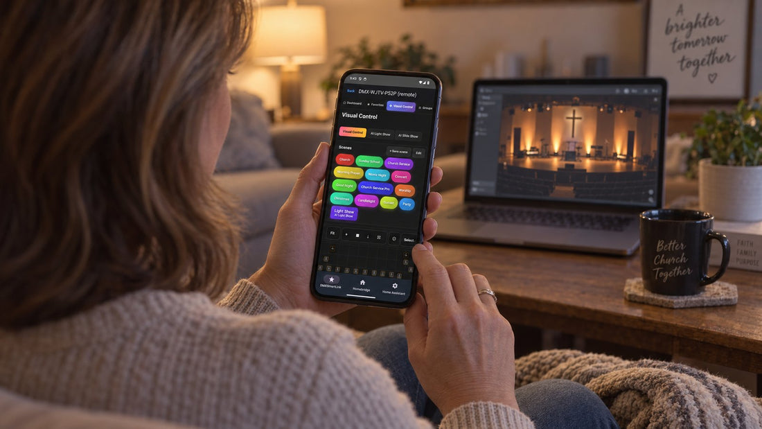Control Your DMX Lights and Smart Lights From Anywhere: One App, One Scene