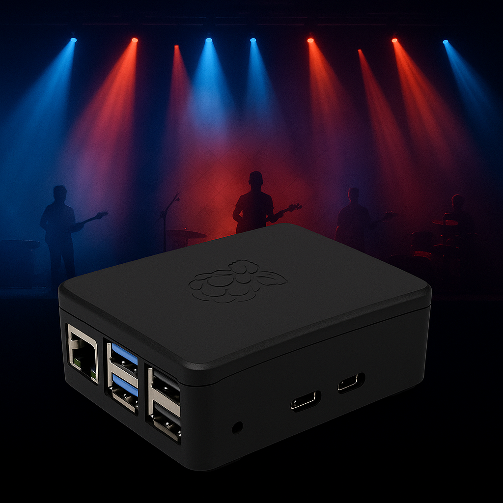 DMX Smart Link HUB — plug-and-play Raspberry Pi running DMX Smart Link software for DMX and Govee smart light shows